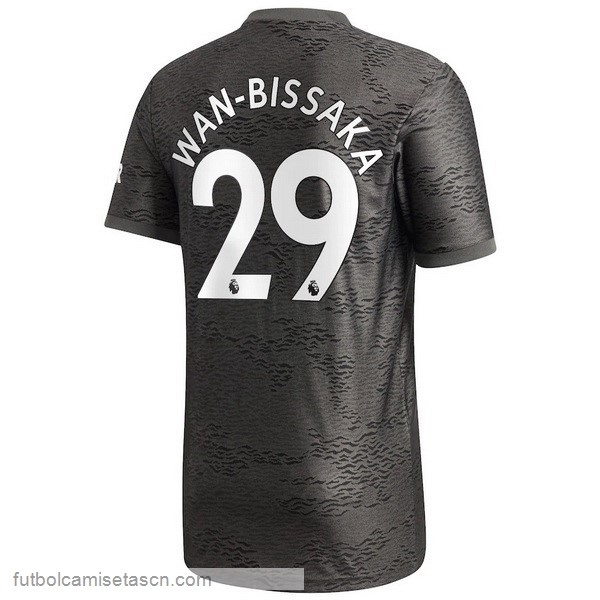 Camiseta Manchester United NO.29 Wan Bissaka 2ª 2020/21 Negro